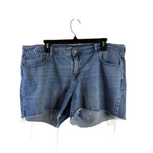 Old navy cut off jean denim shorts women’s 16 concert festival style